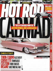 HOT ROD 2019 DEC - '19 RIDLER AWARD, SMALL BLOCK COBRA, '632 TWIN TURBO CHEVY